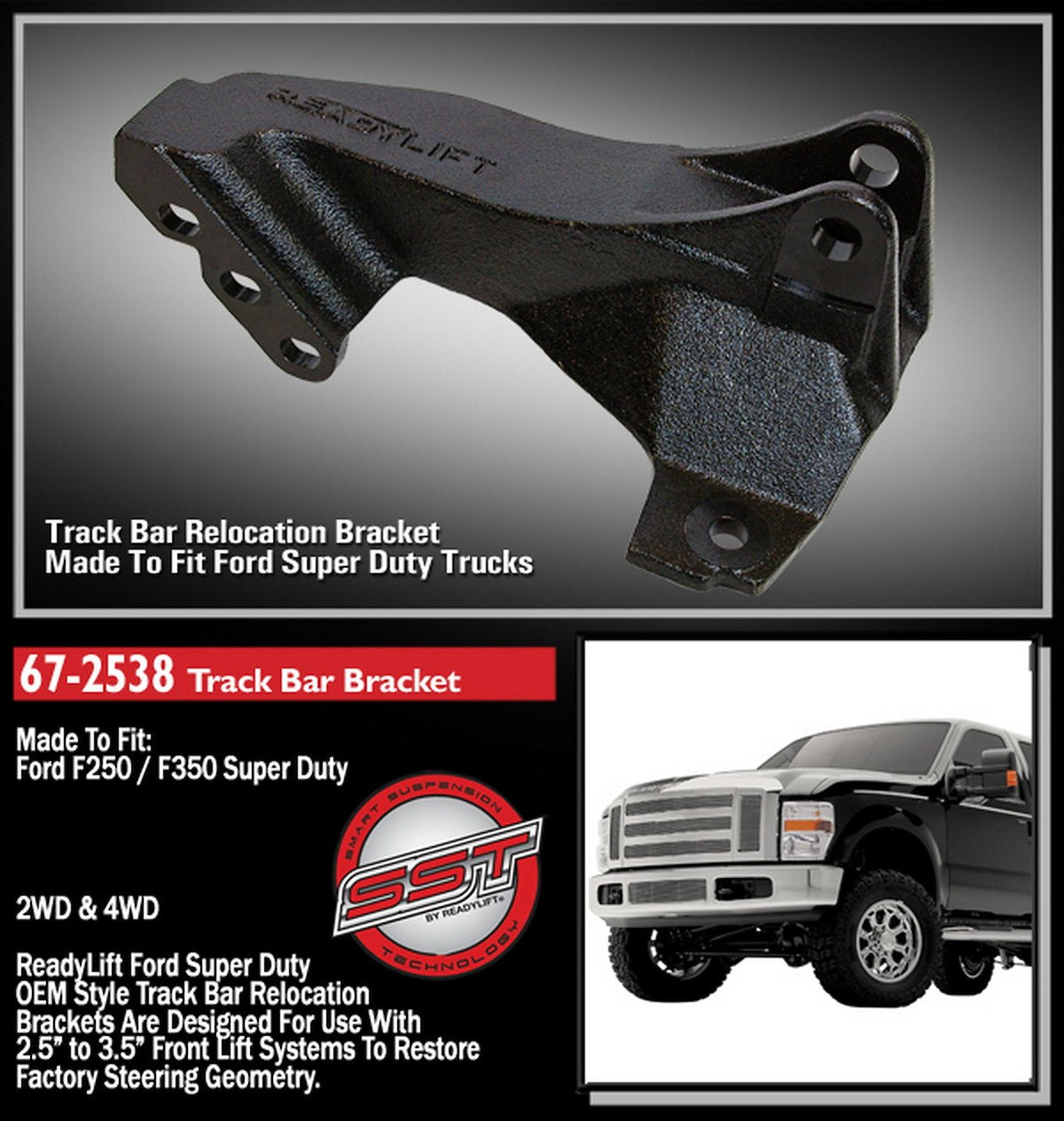 ReadyLIFT Track Bar Bracket, 3-1/2 in Lift - 67-2538