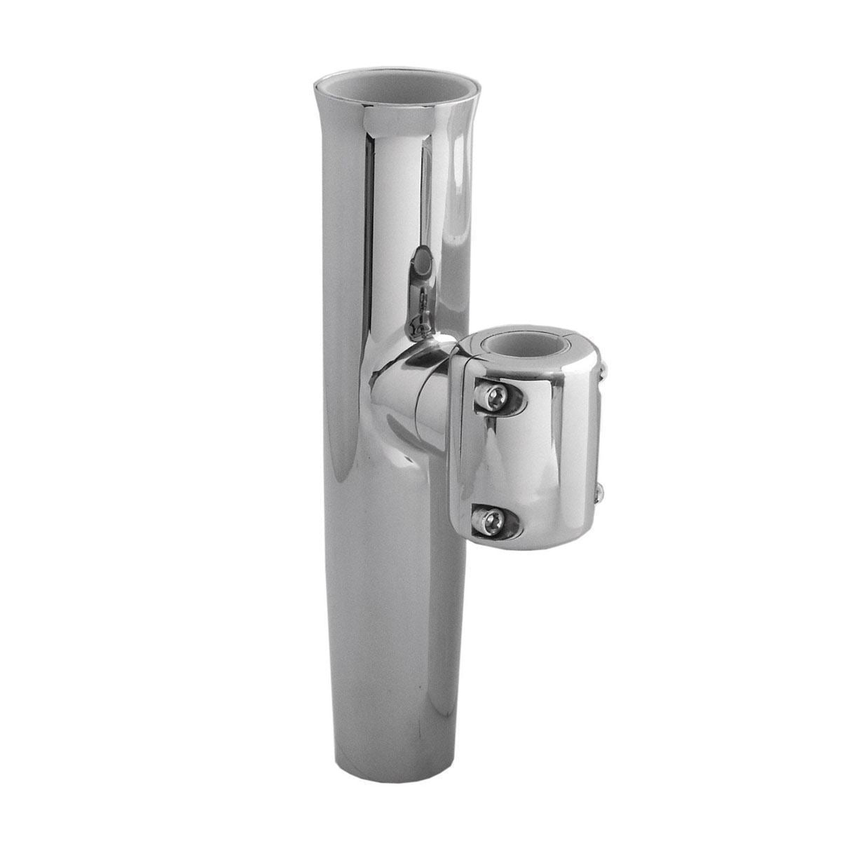Taco Fishing Rod Holder, Clamp Mount For 7/8 in and 1 in Tube, 316L Stainless Steel - F16-2600POL-1