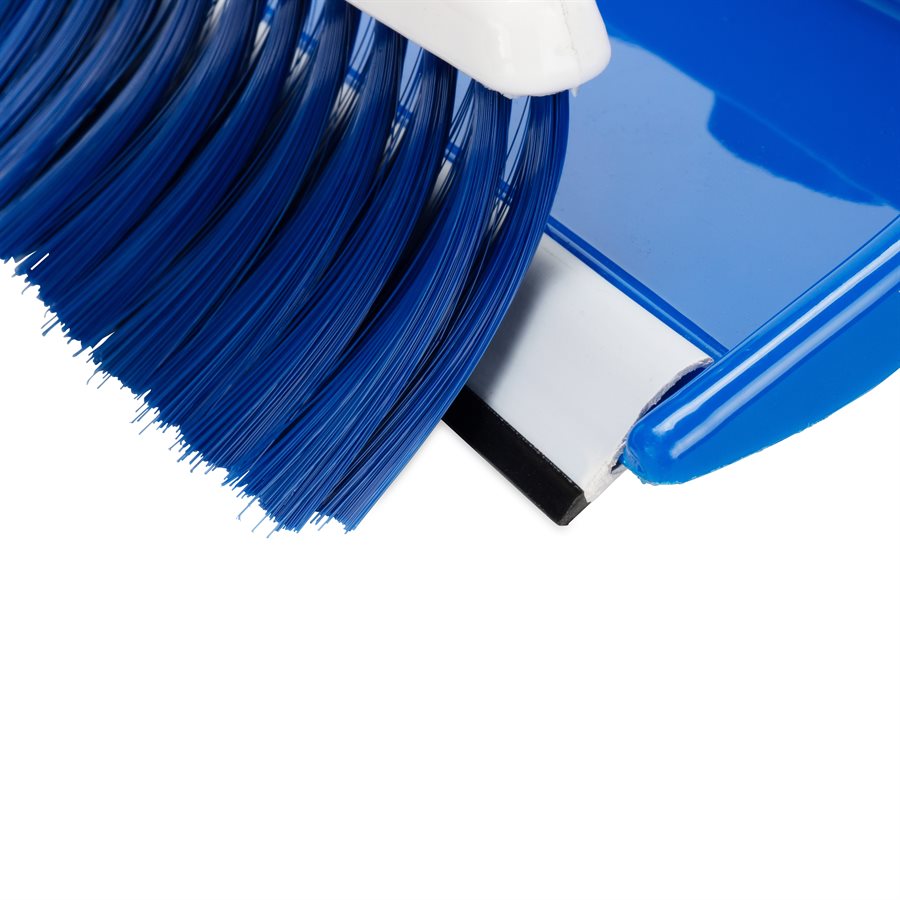 Camco Broom, Blue Bristles/Dustpan - 43945
