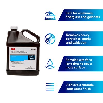 3M Rubbing Compound, 1 gal Bottle - 05955