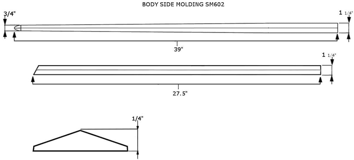 Coast2Coast Body Side Moldings CCISM602 product image 2