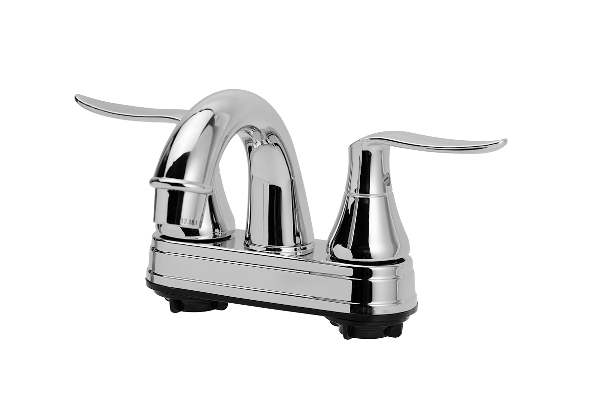 Dura Faucet Faucet, 2 Teapot Handle, Chrome Plated/Plastic - DF-PL620LH-CP