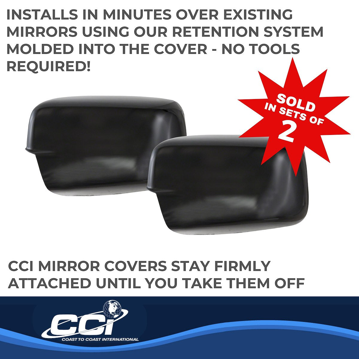 Coast2Coast Mirror Covers CCIMC67443BLK product image 3