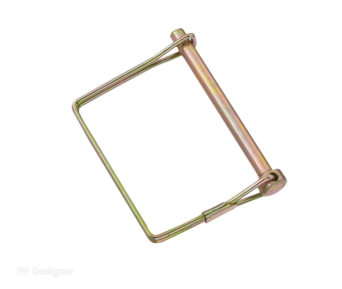 RV Designer Trailer Coupler Safety Pin Clip, 1/4 Diameter x 2-1/2 in Usable Length, Steel - H430