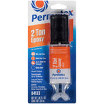 Permatex Epoxy, 2 Ton, 0.84 oz Dual Syringe, Used To Bond Ceramics/Fiberglass Metal Concrete, Pack of 6 - 84133