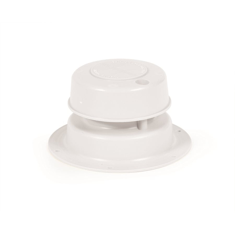 Camco Sewer Vent, Fits 1 in to 2-3/8 in Outside Diameter Vent Pipe, Polar White - 40032