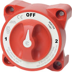 Blue Sea Battery Selector Switch, E-Series, 3 Position, 2 Batteries - 11001-BSS