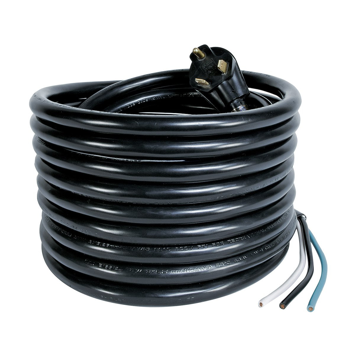 Arcon Power Cord, 30 amp, 25 ft Length, 3 Prong Male End And End For Hard Wiring - 14247