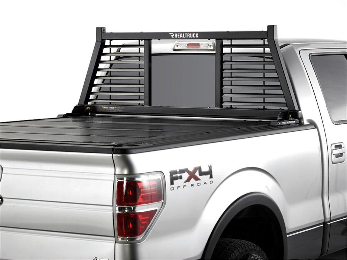 BackRack Headache Rack, Half Louvered, Black, Steel - 149LV