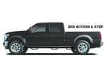 N-Fab Nerf Bar - Truck Wheel To Wheel, 3 in Round Bent, Black Matte Textured Powder Coated Steel - D20100CC-6-TX