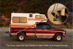 Torklift Camper Tie Down, No Drilling Required, Black, Forged Steel, Set Of 2 - C2224