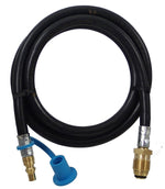 MB Sturgis Propane Adapter Fitting, Brass, With 72 in Length Propane Hose, POL x 1/4 in Male Plug Ends - 103539-MBS