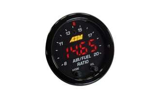 AEM Electronics Gauge Air/Fuel Ratio, X Series, In Dash 2-1/16 in, 8 to 20 Range - 30-0300