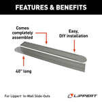 Lippert Slide Out Floor Protector, 40 in Length x 5 in Width, Set Of 2 - 134993