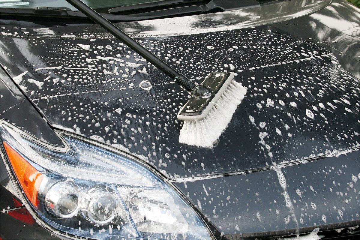 Carrand Car Wash Brush, 8 in Brush Head x 48 in Handle - 93053