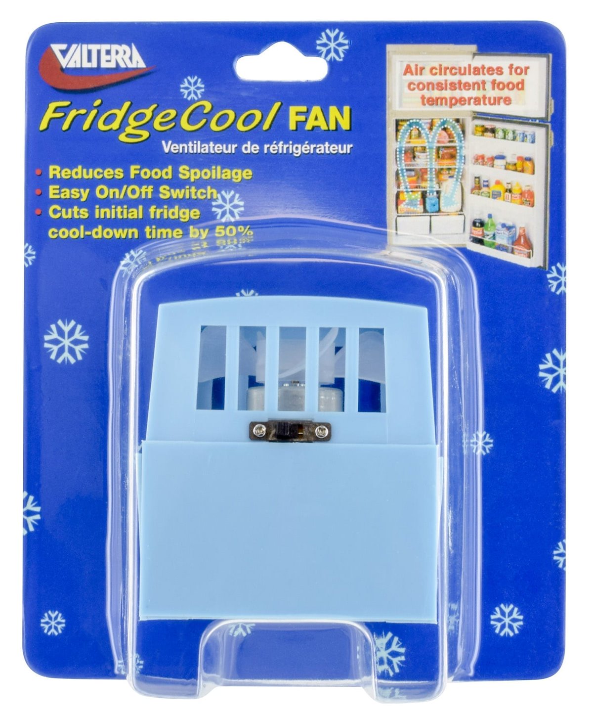 Valterra Fan, 0.702 CFM, Blue, Without 2 D Batteries - A10-2606