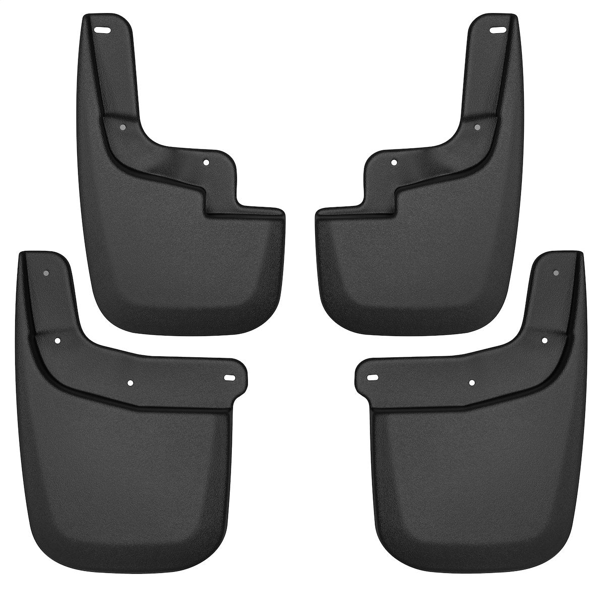 Husky Liners Mud Flap, Contoured, Black, Set Of 4 - 58236