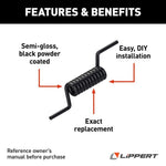 Lippert Trailer Ramp Door Spring, Black - 173067
