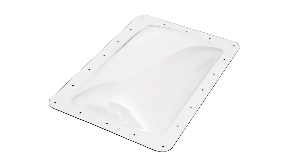 Icon Skylight, 4 in High Bubble Type Dome, 22 in Length x 14 in Width Opening, 26 in Length x 18 in Width Flange - 16030