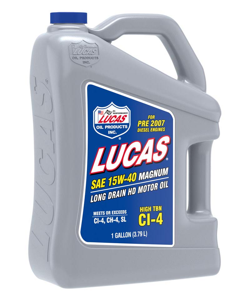 Lucas Oil Oil, SAE 15W-40, 1 gal Jug - 10076