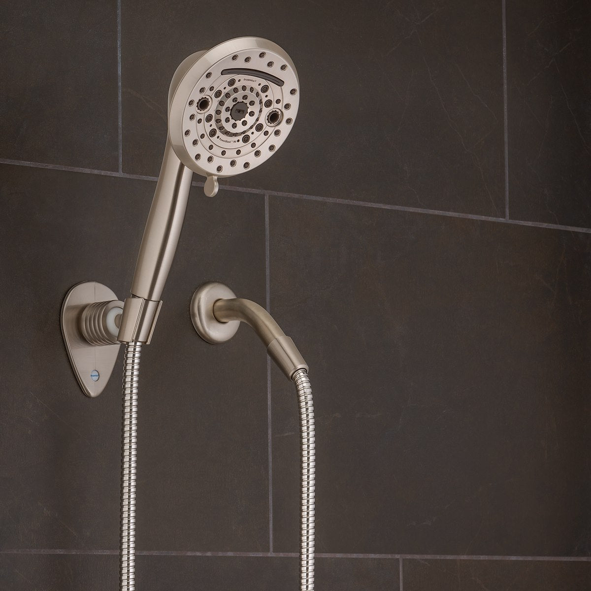 Oxygenics/ ETL Shower Head, Hand Held With 72 in Hose, With 10 Function Spray Settings, 5 in Outer Diameter - 51479