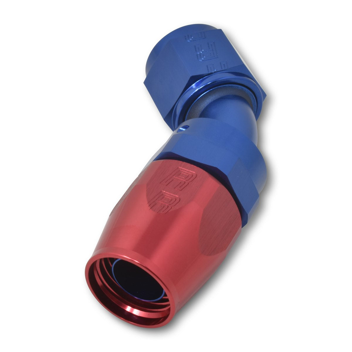 Russell Automotive Hose End Fitting, -6 AN Hose, -6 AN Outlet, 45 degree - 610090