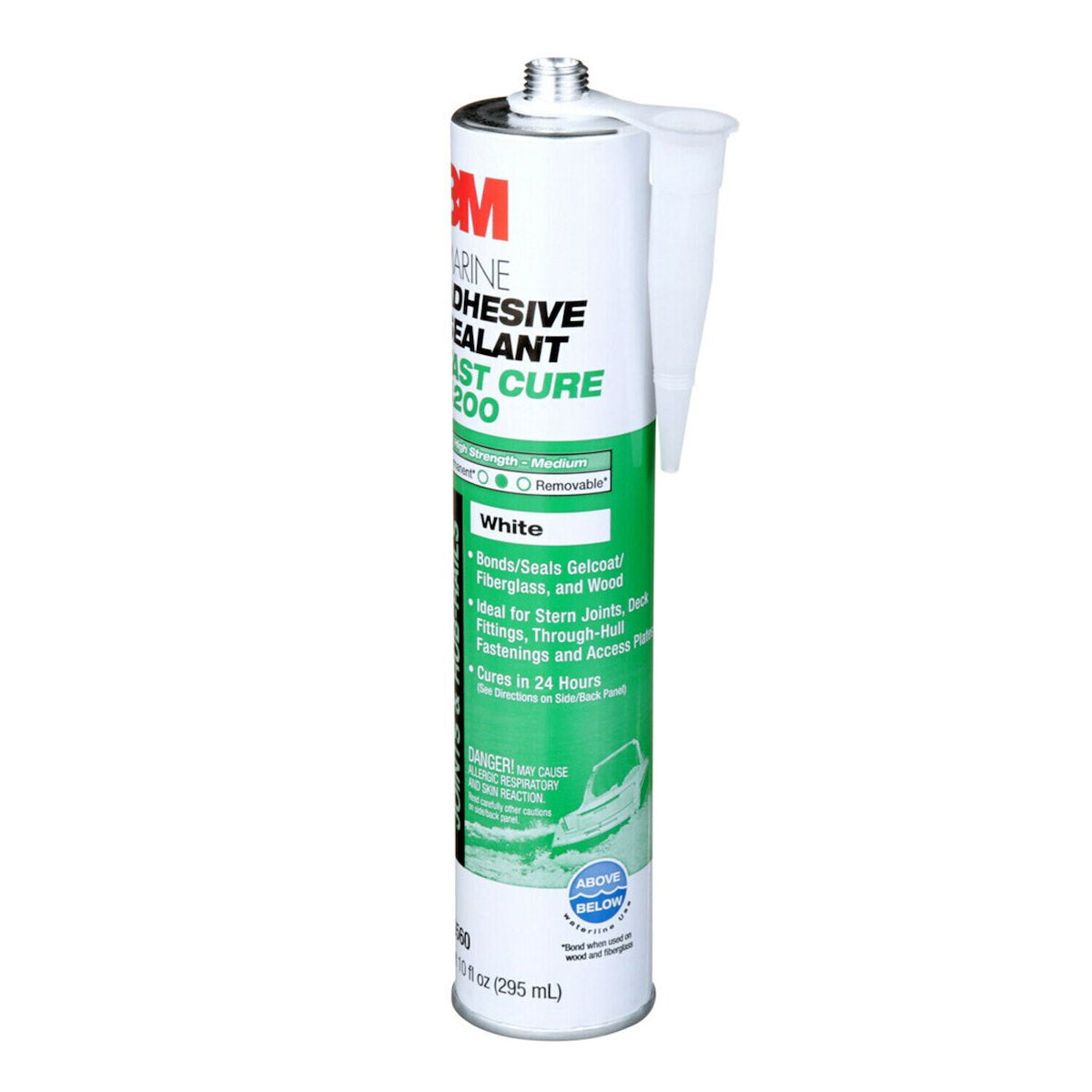3M Adhesive Sealant, 3M 4200 Fast Cure, Used To Bond Aluminum/Wood/Gelcoat And Fiberglass, 10 oz Cartridge - 06560