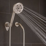 Oxygenics/ ETL Shower Head, Hand Held With 72 in Hose, With 10 Function Spray Settings, 5 in Outer Diameter - 51479