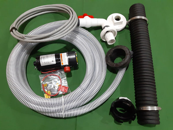 Clean Dump Macerator Waste Dump System, Installs On Class A/Class C/5th Wheels/Trailers - CDPU