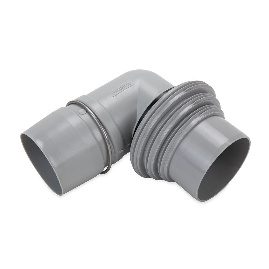Camco Sewer Hose Connector, 4-in-1 Connector With Elbow - 39144