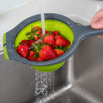 Progressive International Kitchen Strainer, Collapses To 1 in Thickness, 1.5 qt Capacity, With 10 in Expand Handle - PS-3508