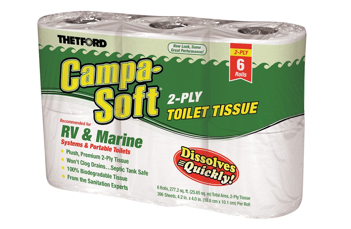 Thetford/ Norcold Toilet Tissue, 2 Ply, 396 Sheets Per Roll, Pack of 6 - 51113