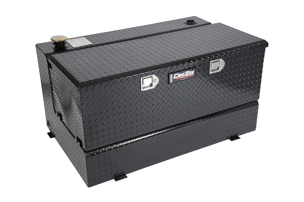 Dee Zee Liquid Transfer Tank, 19-3/4 in Length x 56-1/4 in Width x 17-5/8 in Height Chest, 111 gal Capacity, Black Diamond Tread Aluminum - DZ92656B