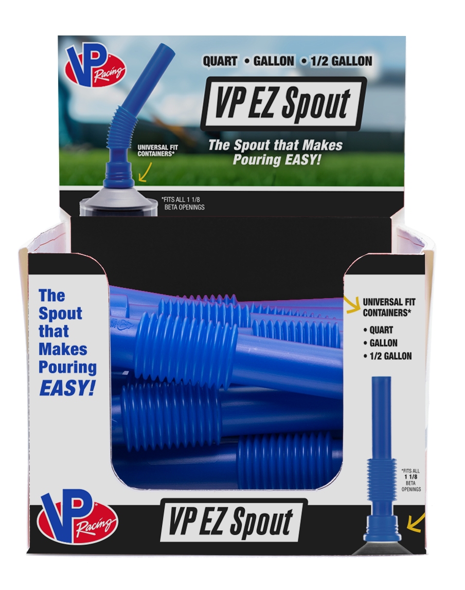 Vp Racing Liquid Storage Container Spout, 1-1/8 in Beta Openings, Blue - 320