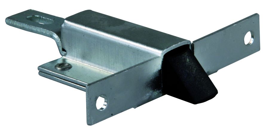 JR Products Access Door Latch, 3.34 in Length, Black, Steel - 10945