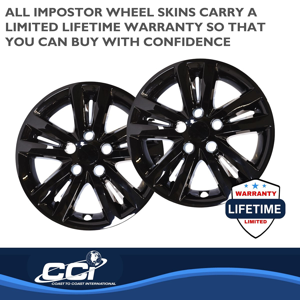 Coast2Coast Wheel Skins & Styled Wheel Covers IWCIMP453BLK product image 3