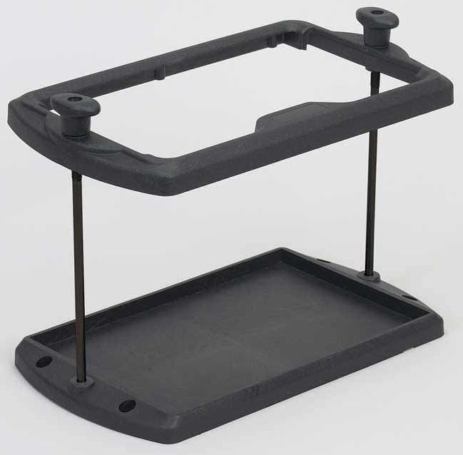 Moeller Marine Products Battery Tray, For 24 Series Batteries, Plastic With Stainless Steel Hold Down Rod - 042215