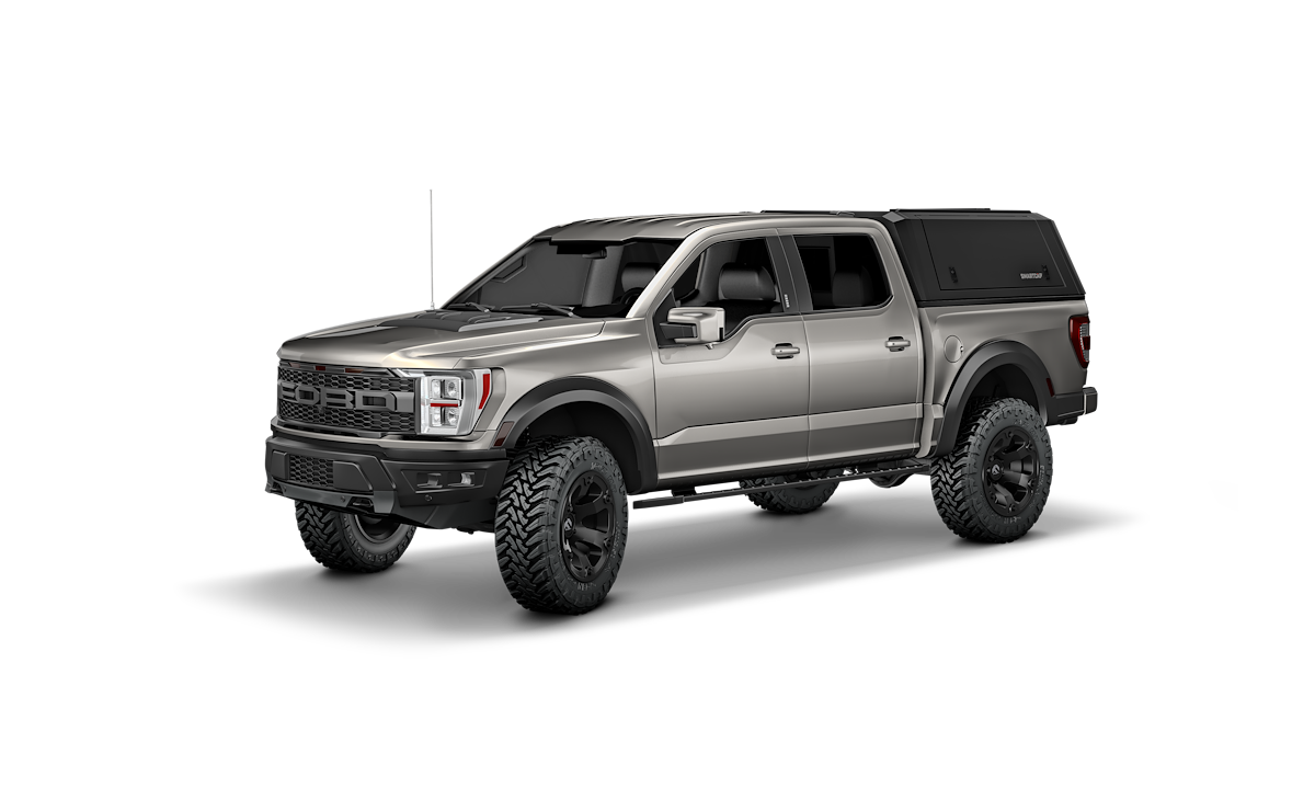 SmartCap Truck Cap, Holds Up To 330 lb When Moving And 770 lb When Parked, Matte Black, Stainless Steel - EA0313-MB