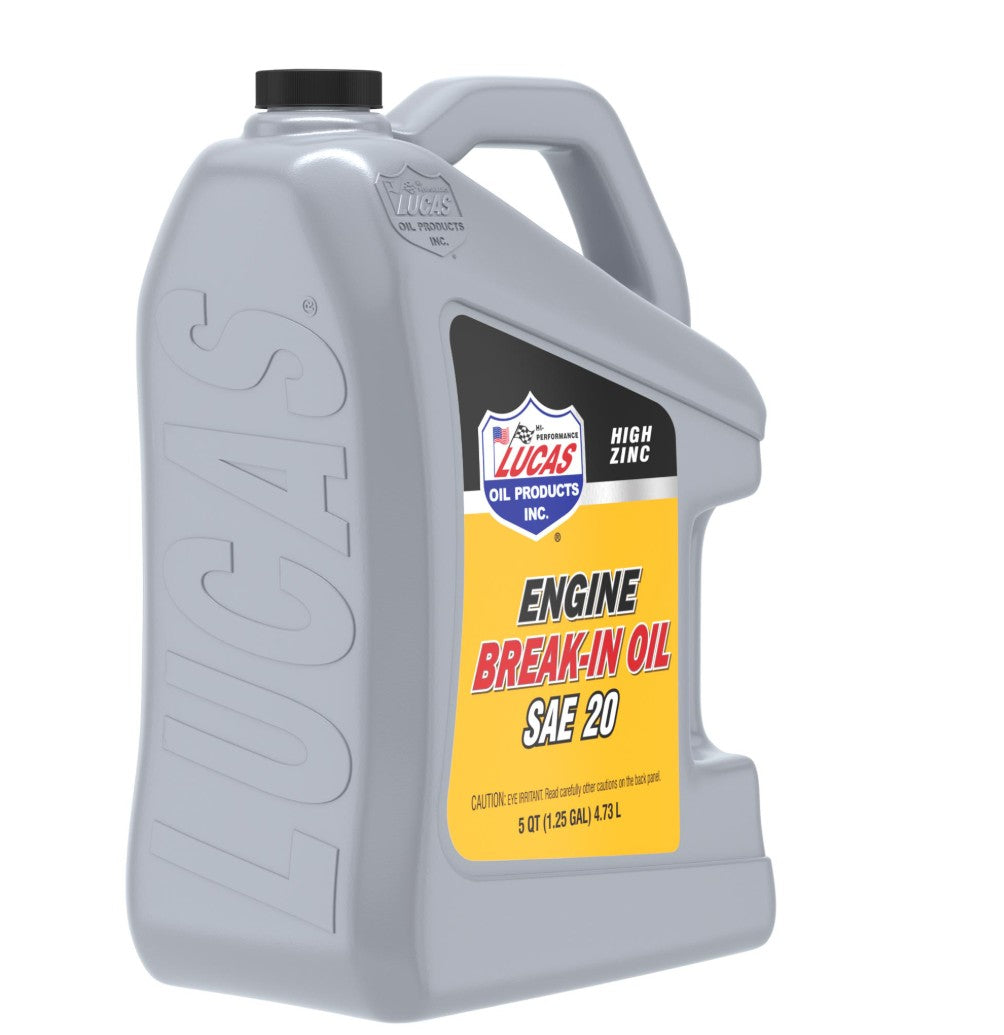 Lucas Oil Break-In Oil, SAE 30, 5 qt Jug - 10631