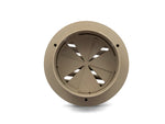 B&B Molders Heating/Cooling Register, Fits 2 in Flexible Ducts, 4-1/8 in Diameter Cutout Dimension, 4 in Diameter Outside Dimension - 94269