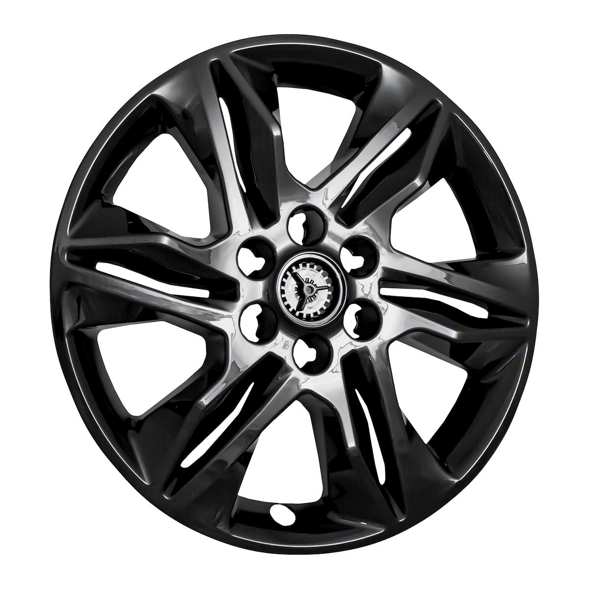Coast2Coast Wheel Skin, 18 in, 6 Split Spokes, Gloss Black, Set Of 4 - IWCIMP438BLK
