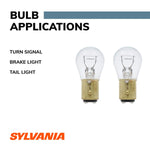 Sylvania Silverstar Tail Light Bulb, 1157, Set Of 2 - 1157.BP2