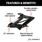 Lippert Leveling Jack, 5000 lb Capacity, 24 in Lift Height, Steel - 285325