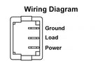 JR Products Multi Purpose Switch, 16 amp At 125-250 V AC/10 amp At 14 V DC, 0.670 in x 0.50 in Cutout, 1.285 in x 0.83 in (Switch) - 12045