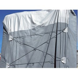 Adco Horse Trailer Cover, Fits 14 ft 1 in To 16 ft Length Trailers, 106 in Width x 94 in Height, 3 Layer Fabric Top/Polypropylene Sides - 46004