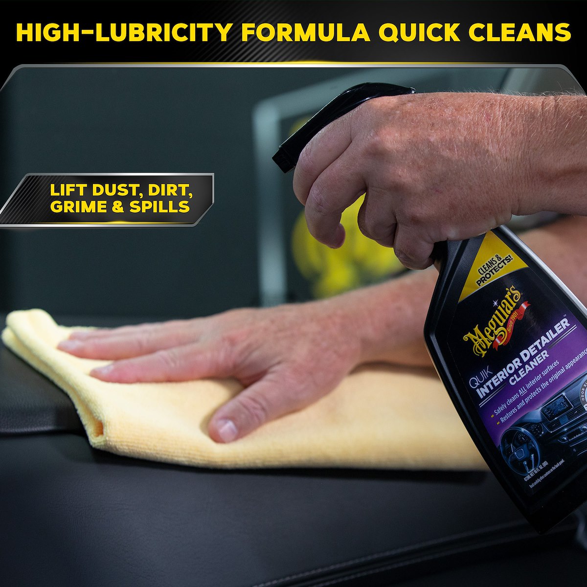 Meguiars Interior Cleaner, Classic Series, 16 oz Spray Bottle - G13616