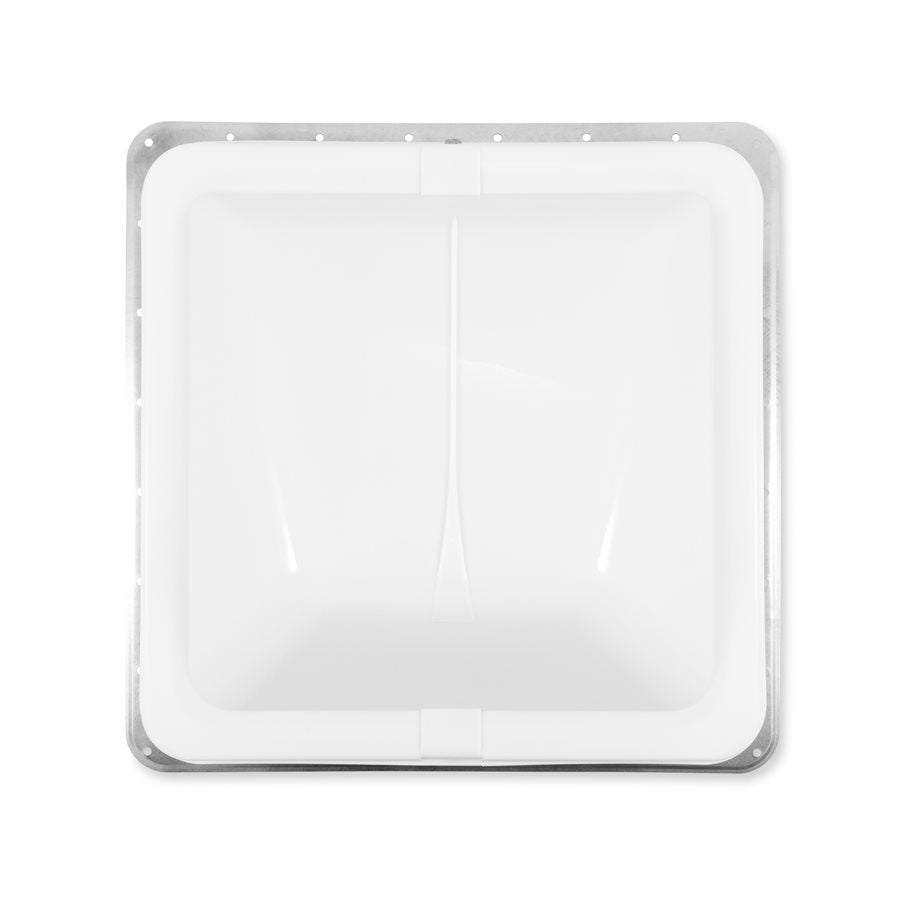 Camco Roof Vent, For 14 in x 14 in, White, Aluminum Base With Plastic Cover - 40480