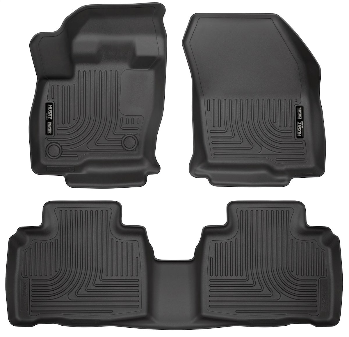 Husky Liners Floor Liner, Black, 3 Piece - 98781