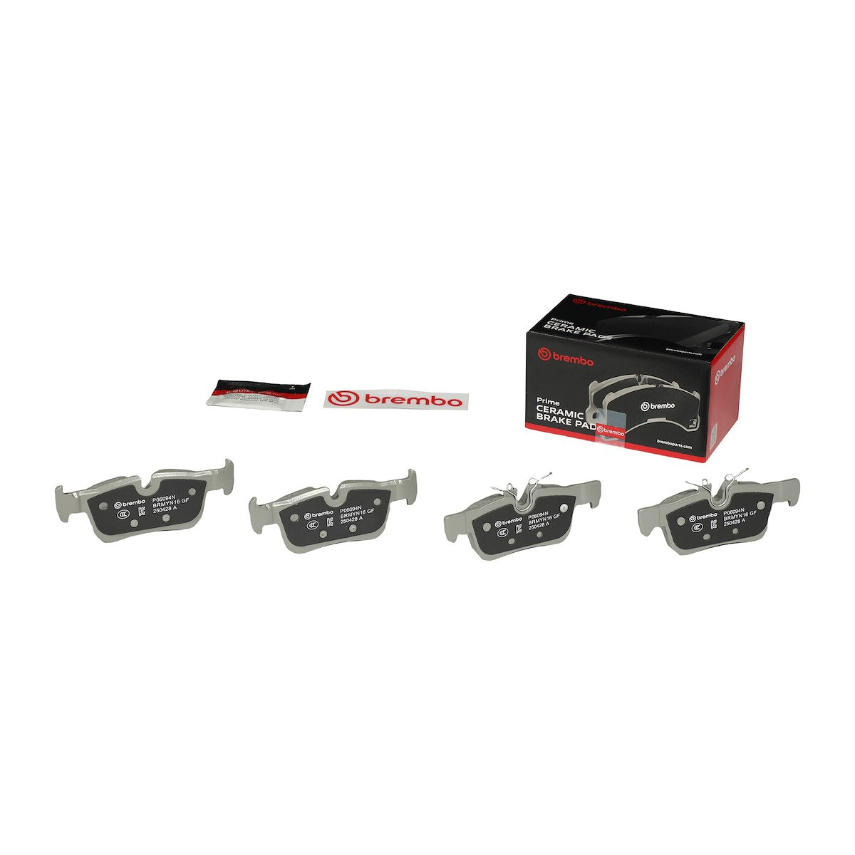 Brembo Brake Pad, FMSI Number D1762-8993, Ceramic, Set Of 4 - P06094N