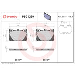 Brembo Brake Pads P50139N product image 7